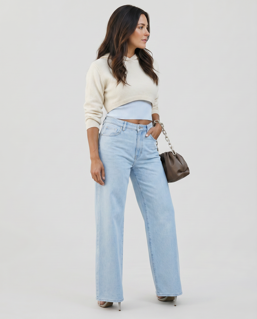 Women’s Wide-Leg Distressed Jeans | Casual