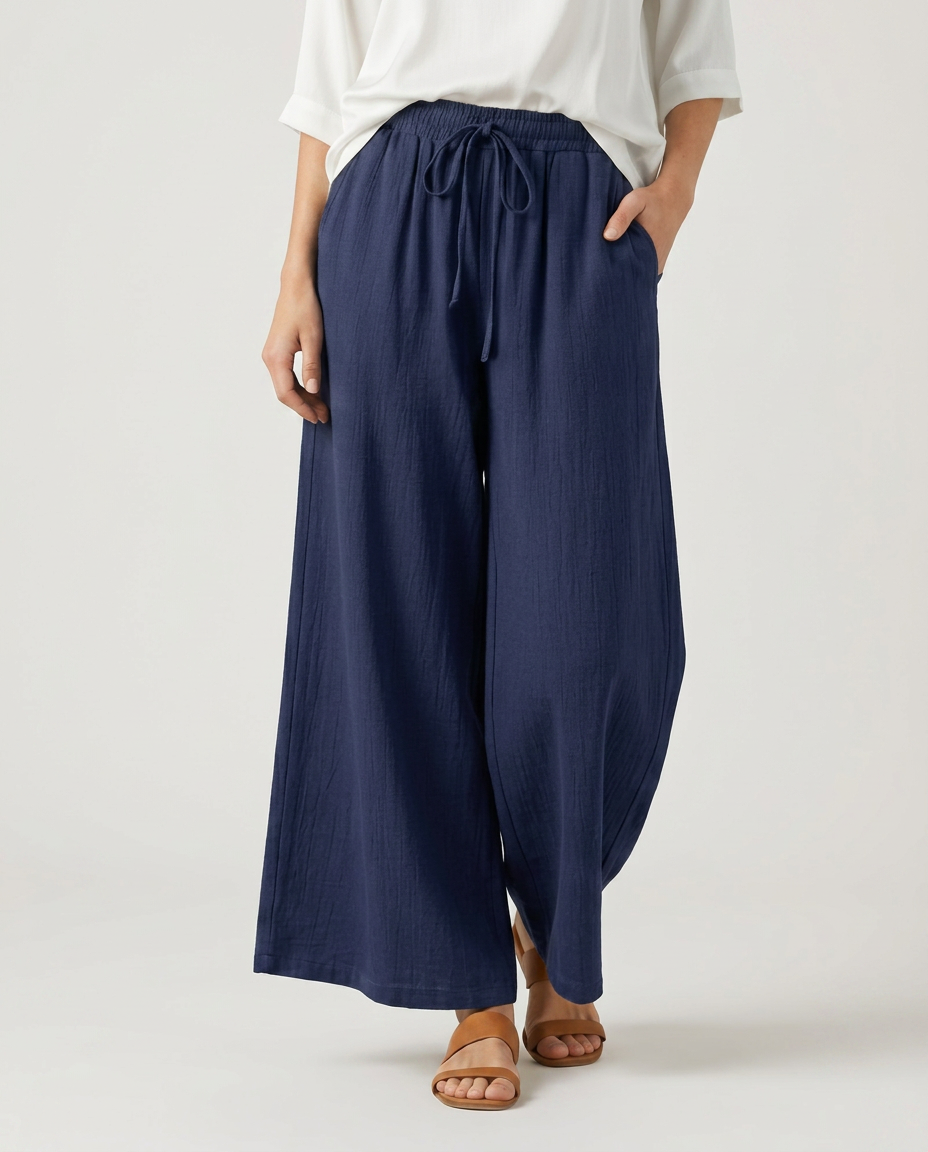 Women's Wide-Leg Casual Trousers Pants Outfit for Work Casual Days Holidays and Everyday Wear