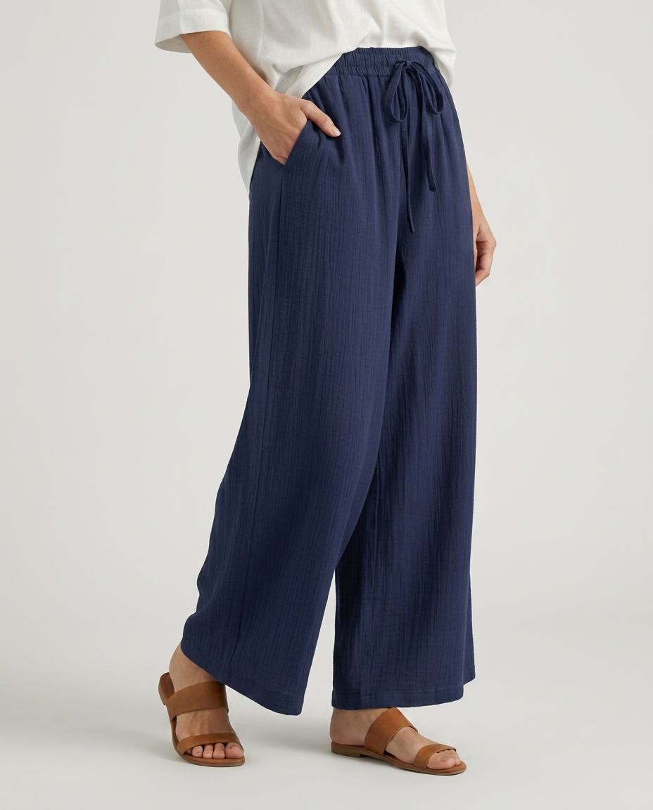 Women's Wide-Leg Casual Trousers Pants Outfit for Work Casual Days Holidays and Everyday Wear