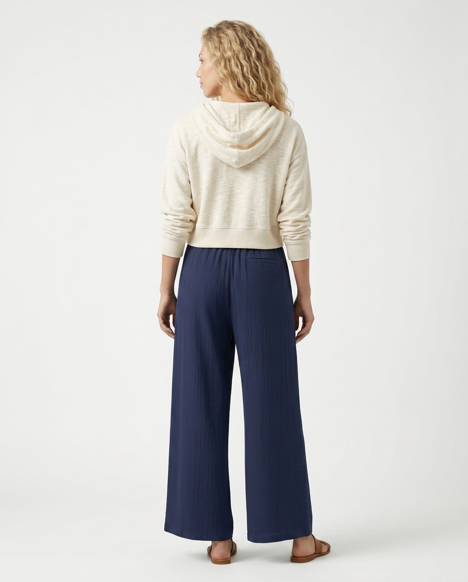 Women's Wide-Leg Casual Trousers Pants Outfit for Work Casual Days Holidays and Everyday Wear