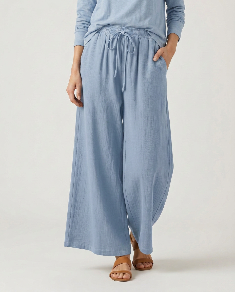 Women's Wide-Leg Casual Trousers Pants Outfit for Work Casual Days Holidays and Everyday Wear