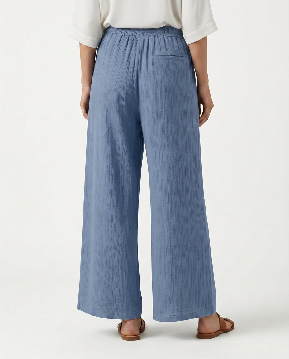 Women's Wide-Leg Casual Trousers Pants Outfit for Work Casual Days Holidays and Everyday Wear