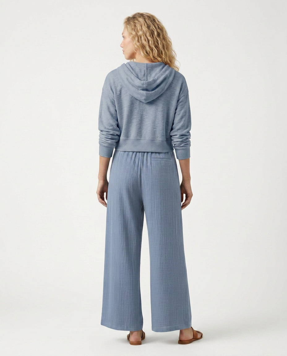 Women's Wide-Leg Casual Trousers Pants Outfit for Work Casual Days Holidays and Everyday Wear
