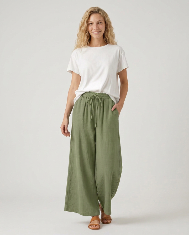 Women’s Stylish Wide-Leg Trousers | Casual