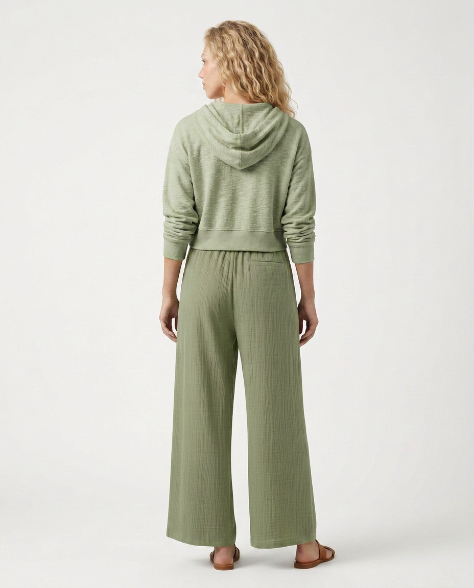 Women's Wide-Leg Casual Trousers Pants Outfit for Work Casual Days Holidays and Everyday Wear