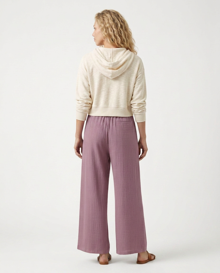 Women's Wide-Leg Casual Trousers Pants Outfit for Work Casual Days Holidays and Everyday Wear