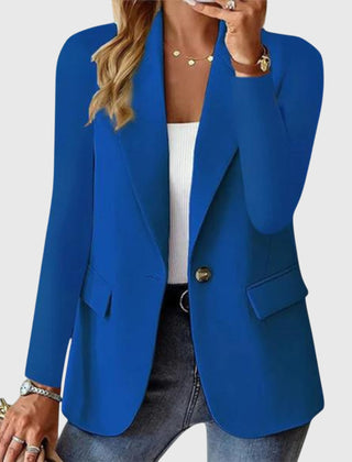 Women's Formal Blazer Tailored Fit Long Sleeve Notched Lapel Professional Office