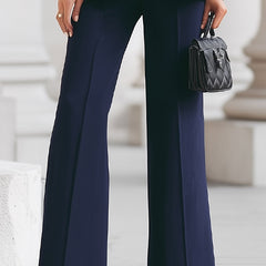 Women's Elegant Blazer and Pants Suit Set Tailored Fit Long Sleeve Professional Office
