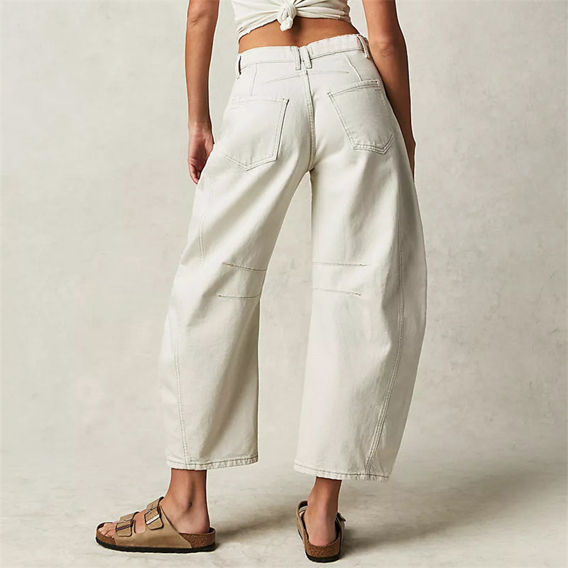 Women’s Relaxed Fit Barrel Jeans | High Waist Denim