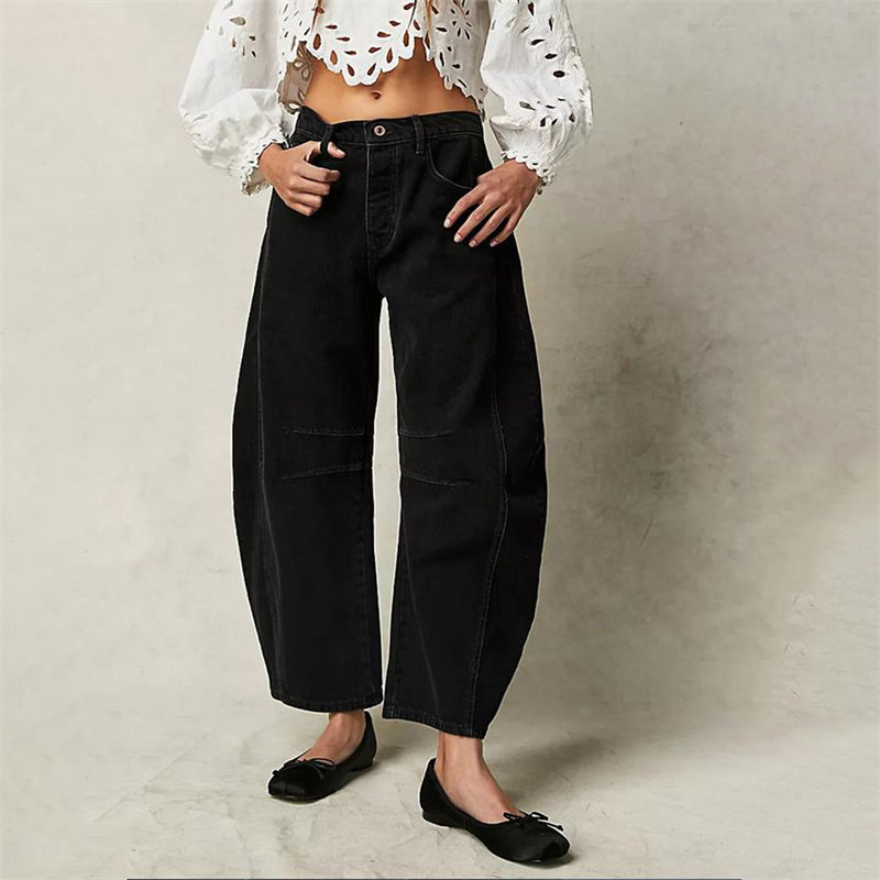 Women’s Relaxed Fit Barrel Jeans | High Waist Denim