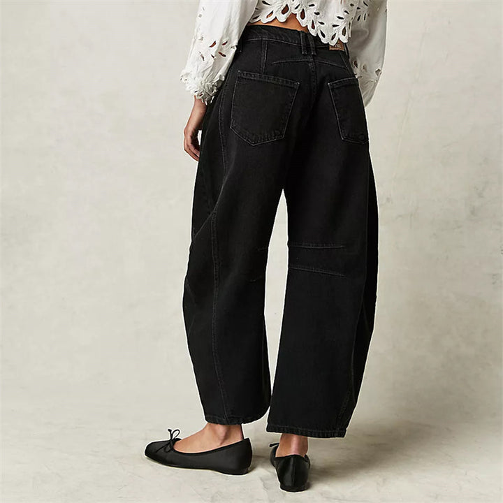 Women’s Relaxed Fit Barrel Jeans | High Waist Denim
