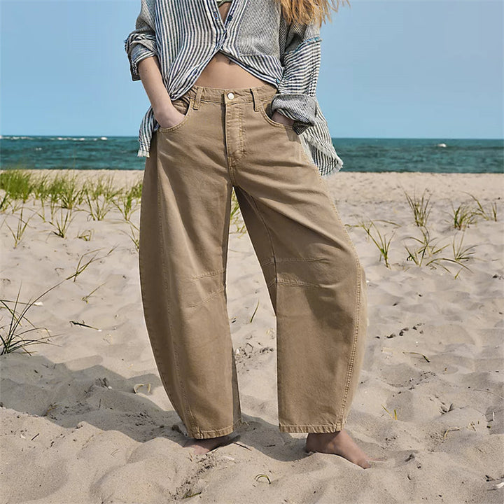 Women’s Relaxed Fit Barrel Jeans | High Waist Denim