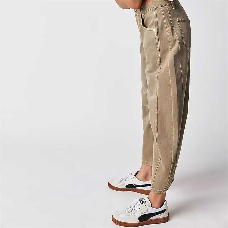 Women’s Relaxed Fit Barrel Jeans | High Waist Denim