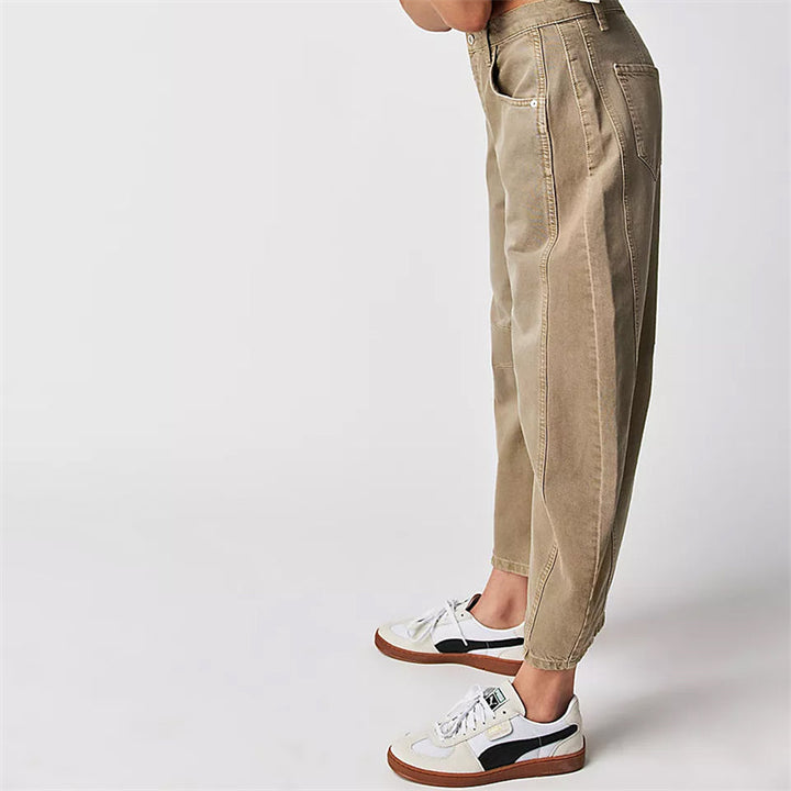 Women’s Relaxed Fit Barrel Jeans | High Waist Denim