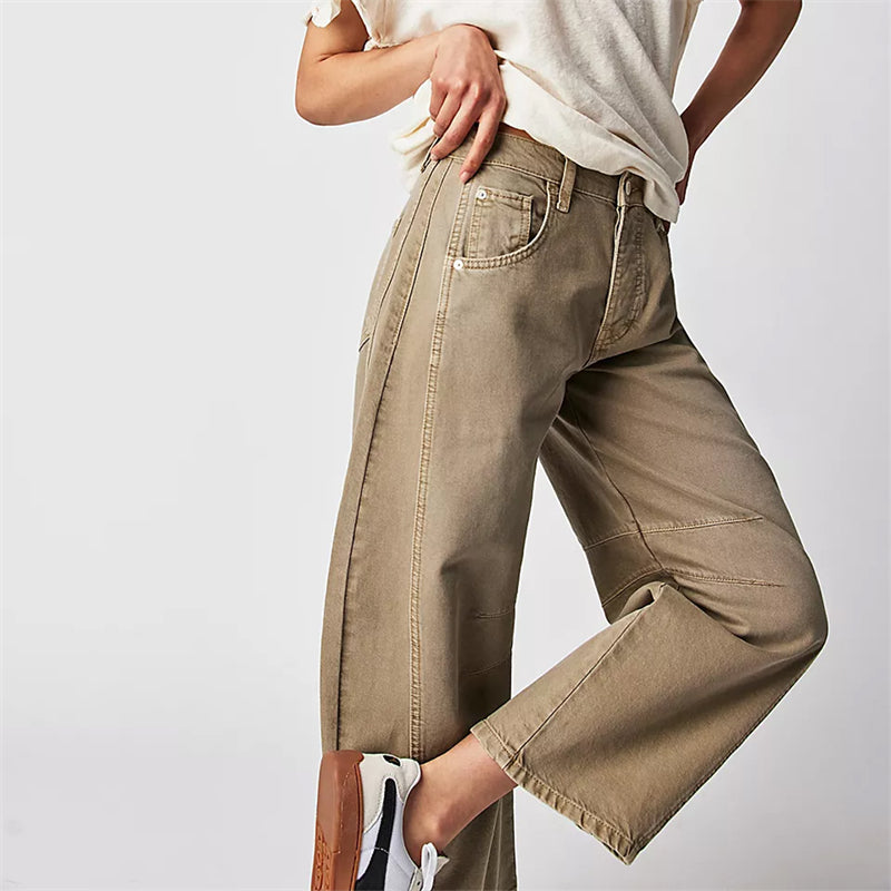 Women’s Relaxed Fit Barrel Jeans | High Waist Denim