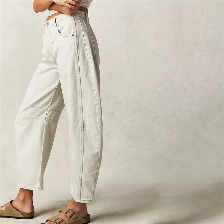 Women’s Relaxed Fit Barrel Jeans | High Waist Denim