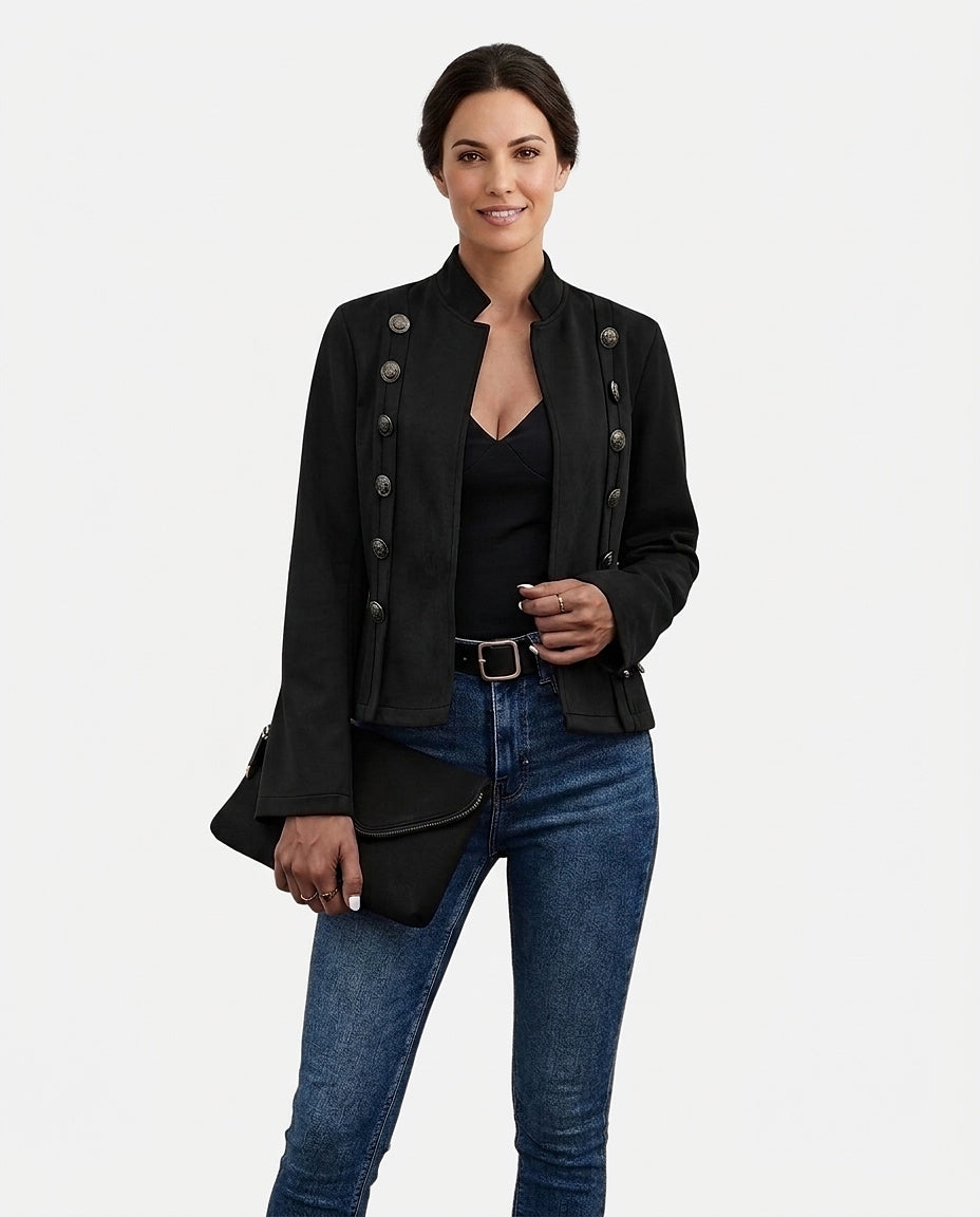 Women’s Double Breasted Military Style Jacket