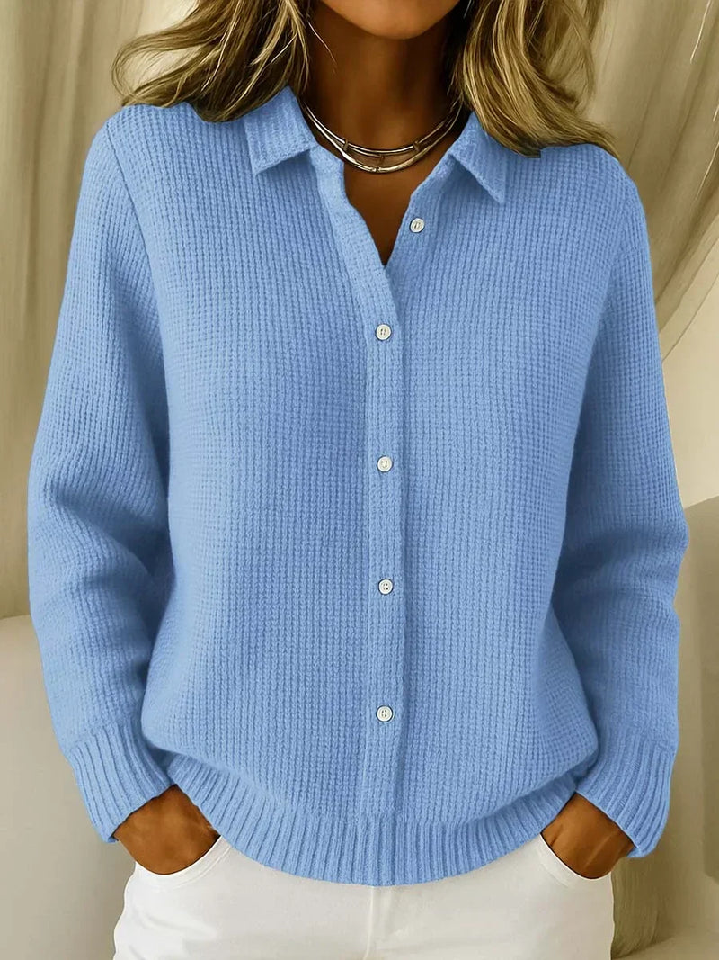 Women's Cozy Knit Cardigan Open Front Long Sleeve Casual Layering