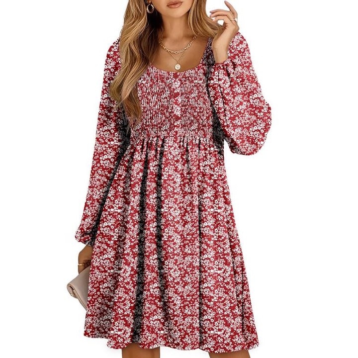 Women’s Elegant Smocked Empire Waist Dress | Mini