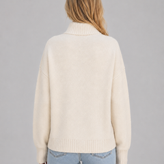 Women's Zip Up Knit Cardigan Funnel Neck Long Sleeve Casual Layering