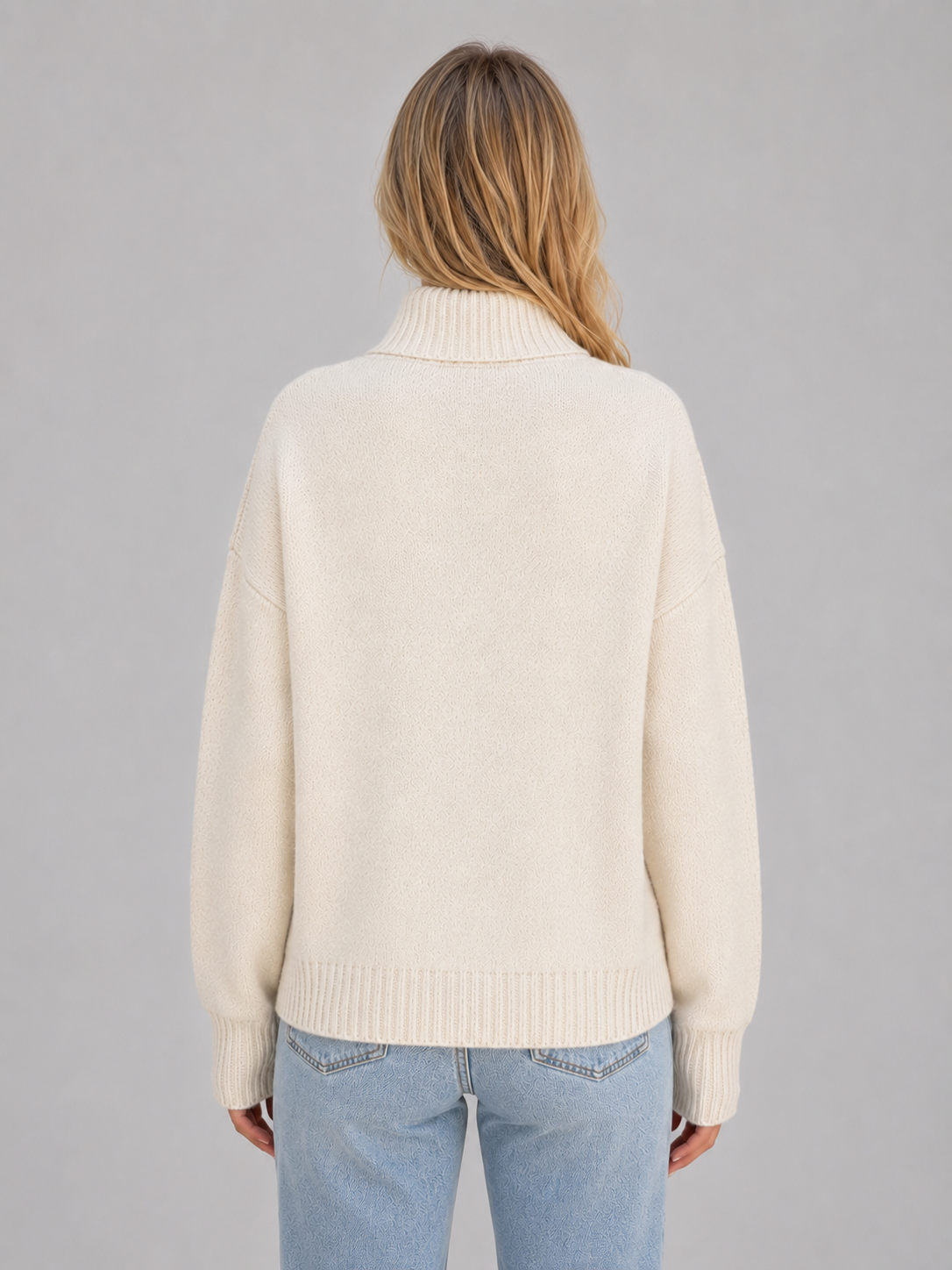 Women's Zip Up Knit Cardigan Funnel Neck Long Sleeve Casual Layering