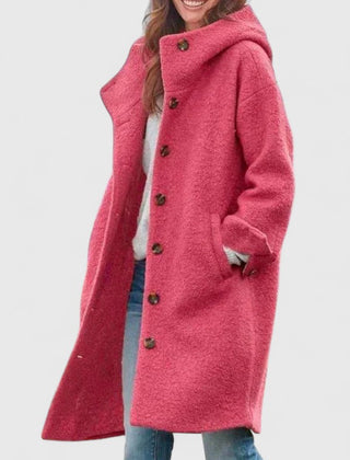 Women's Elegant Overcoat Long Sleeve Tailored Fit Classic Layering