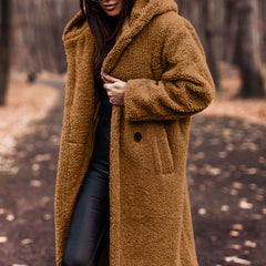 Women's Classic Winter Coat Tailored Fit Long Sleeve Button Closure Stylish Warmth