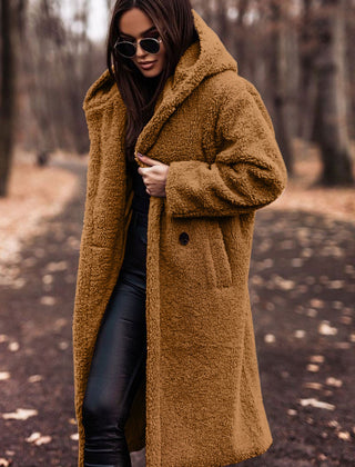 Women's Classic Winter Coat Tailored Fit Long Sleeve Button Closure Stylish Warmth