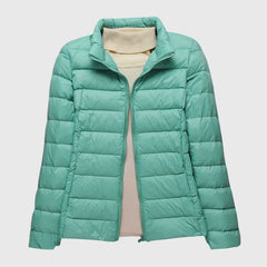 Women's Quilted Jacket Lightweight Zip Closure Casual Outdoor Stylish