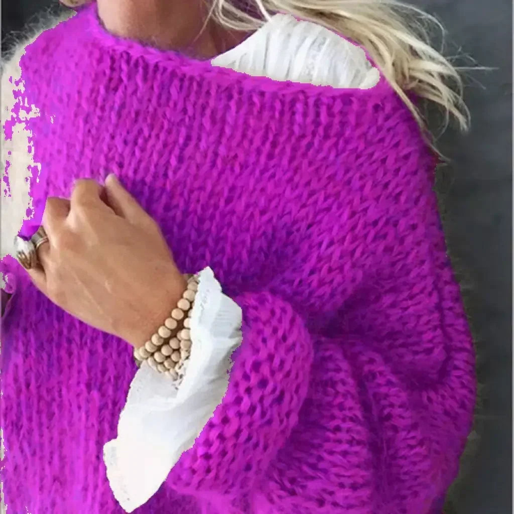Women's Casual Relaxed Sweater Knitwear for Autumn Winter Layering Cosy Days and Everyday Wear