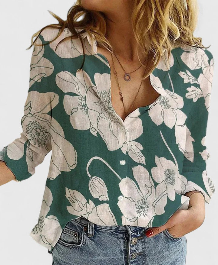 Women's Look Notched Collar Shirt Outfit for Work Brunch Casual Days and Everyday Wear
