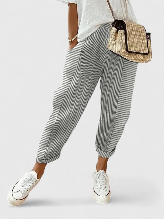 Women's Casual Chino Relaxed Fit Pants Outfit for Work Casual Days Holidays and Everyday Wear