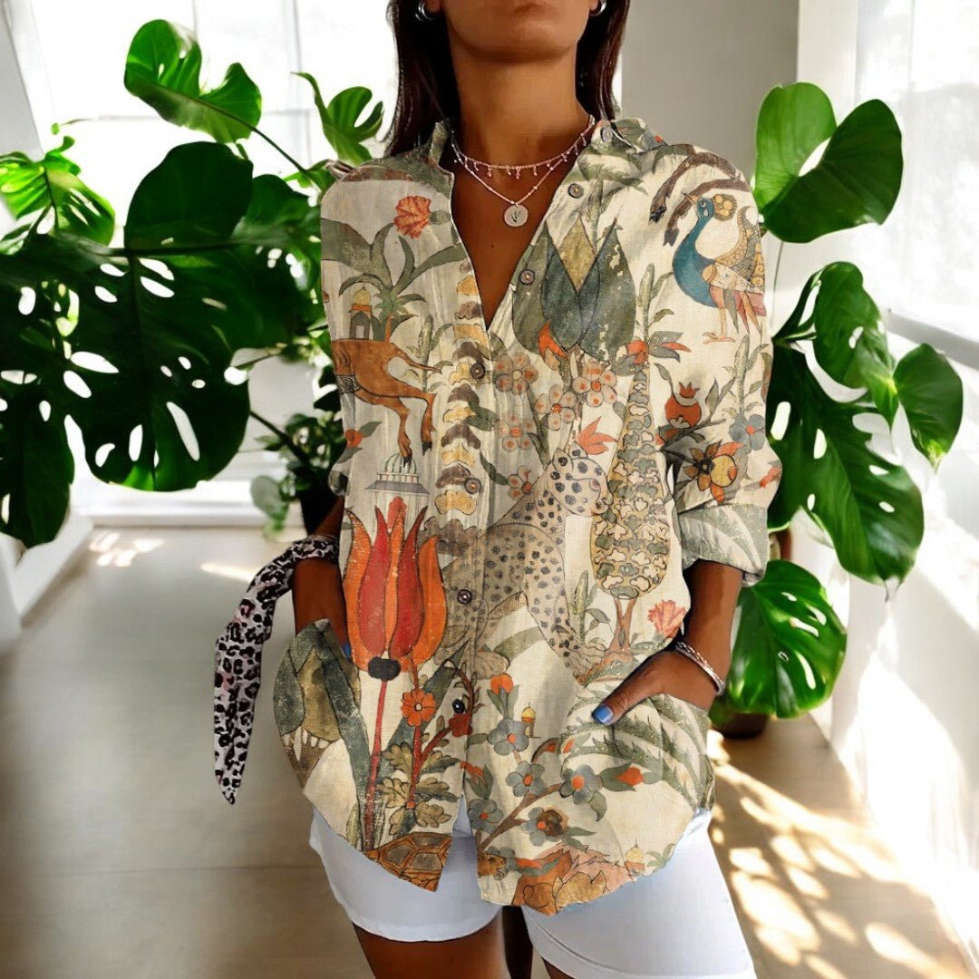 Women's Vintage Style Puff Sleeve Lace Blouse Outfit for Work Brunch Casual Days and Everyday Wear