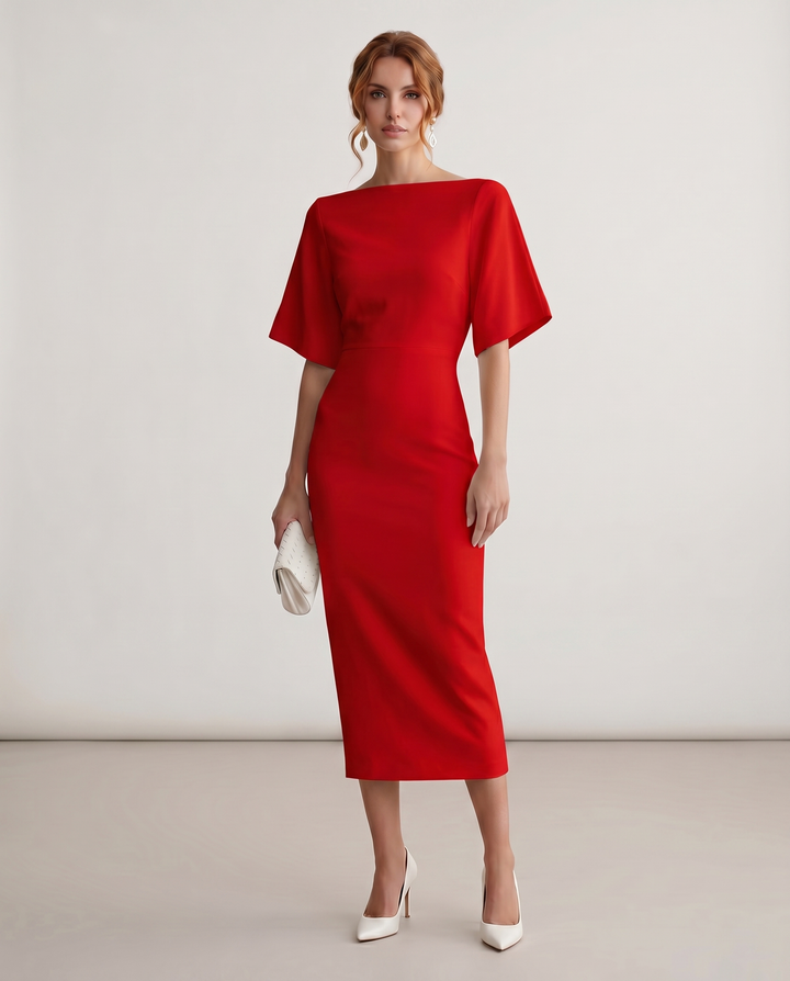 Women’s Elegant Floral Dress | Midi