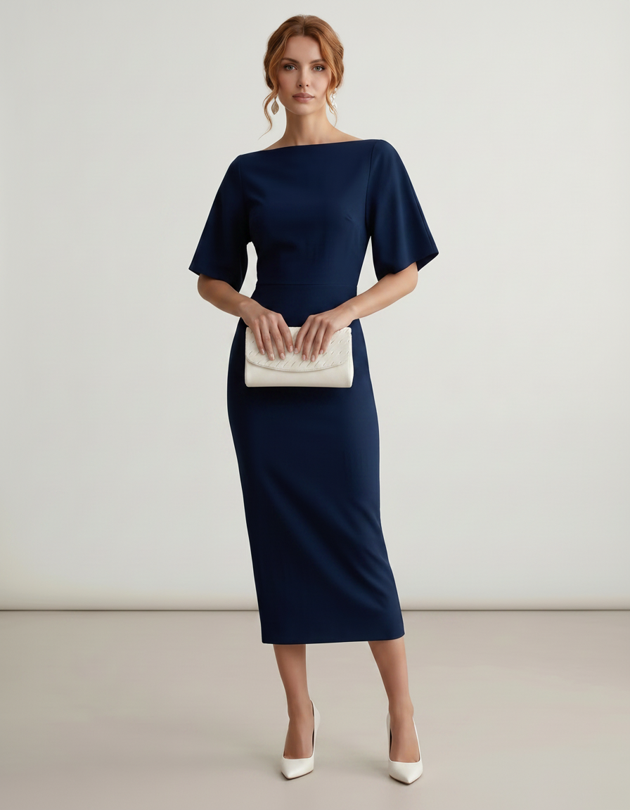 Women’s Elegant Floral Dress | Midi