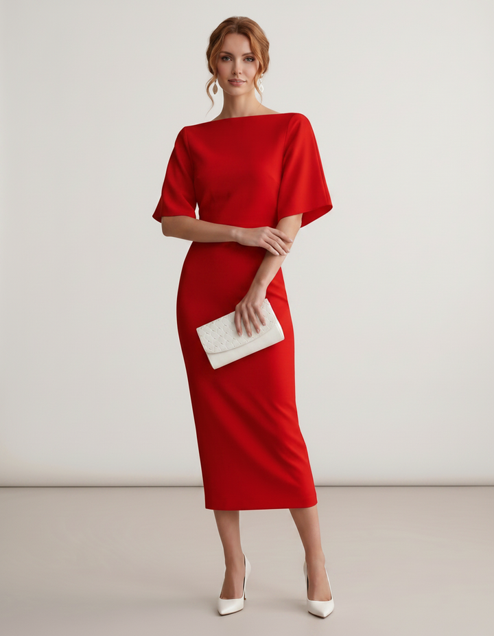 Women’s Elegant Floral Dress | Midi