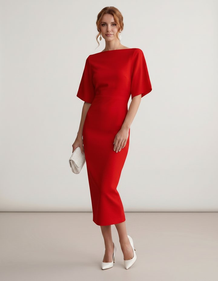 Women’s Elegant Floral Dress | Midi