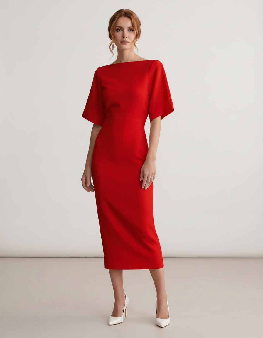 Women’s Elegant Floral Dress | Midi
