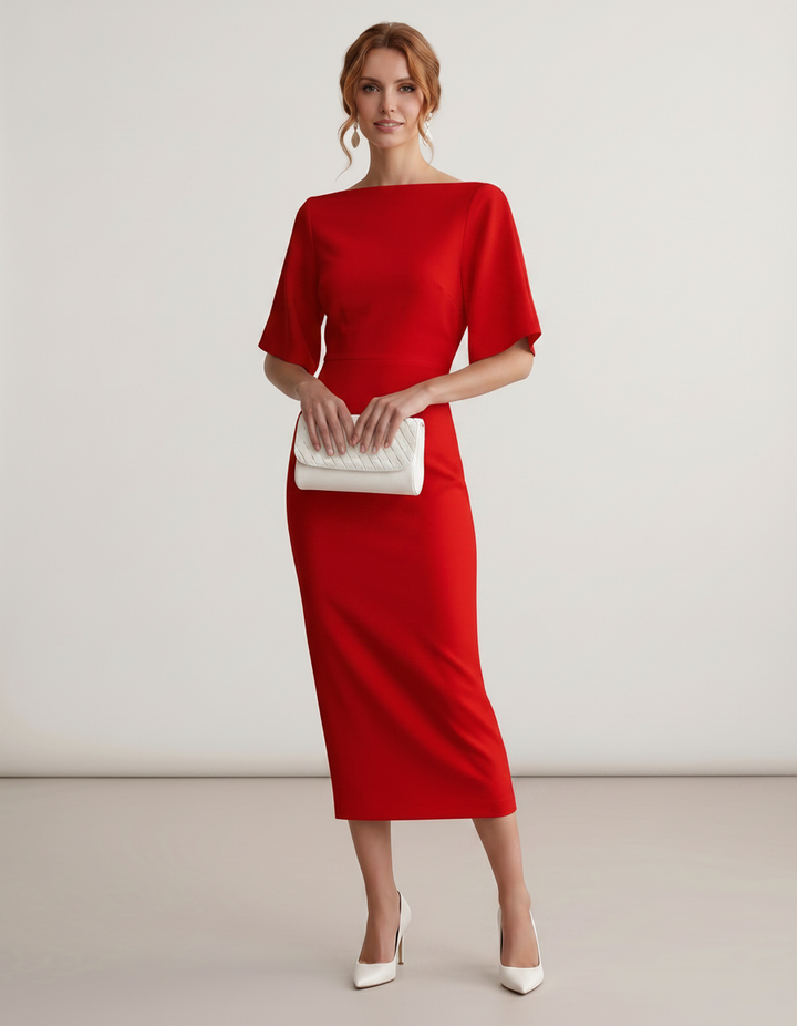 Women’s Elegant Floral Dress | Midi