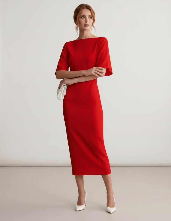 Women’s Elegant Floral Dress | Midi