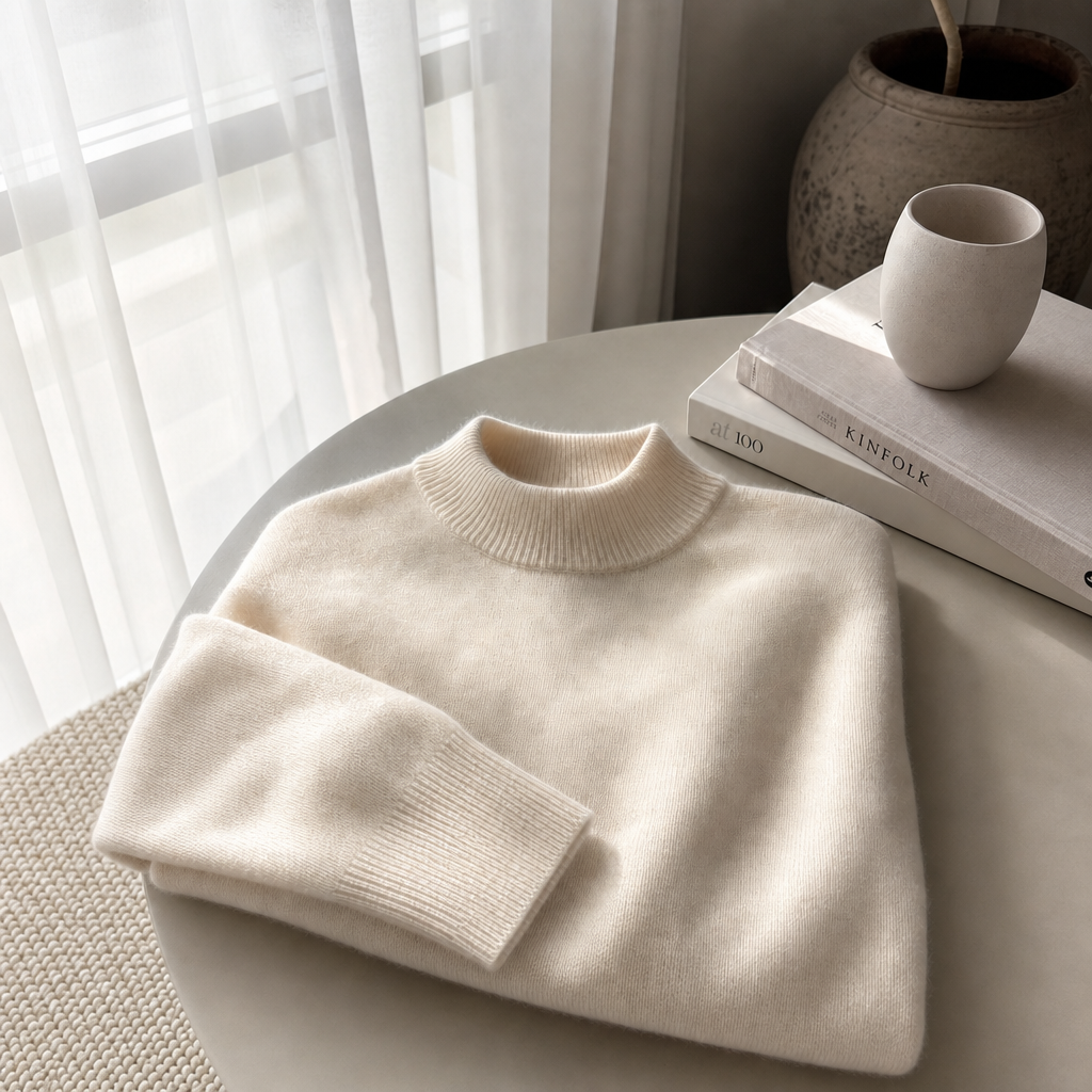 Women's Classic Cashmere Sweater Relaxed Fit Long Sleeve Crew Neck Versatile Everyday