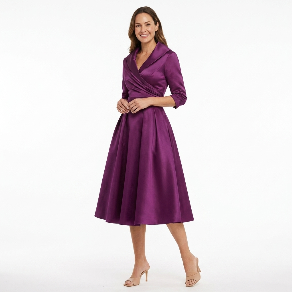 Women's Flattering Midi Dress Outfit for Summer Holidays Weddings Parties and Everyday Wear