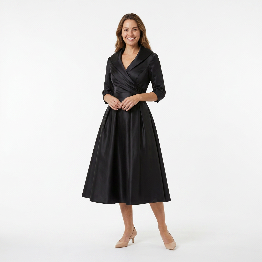 Women's Flattering Midi Dress Outfit for Summer Holidays Weddings Parties and Everyday Wear