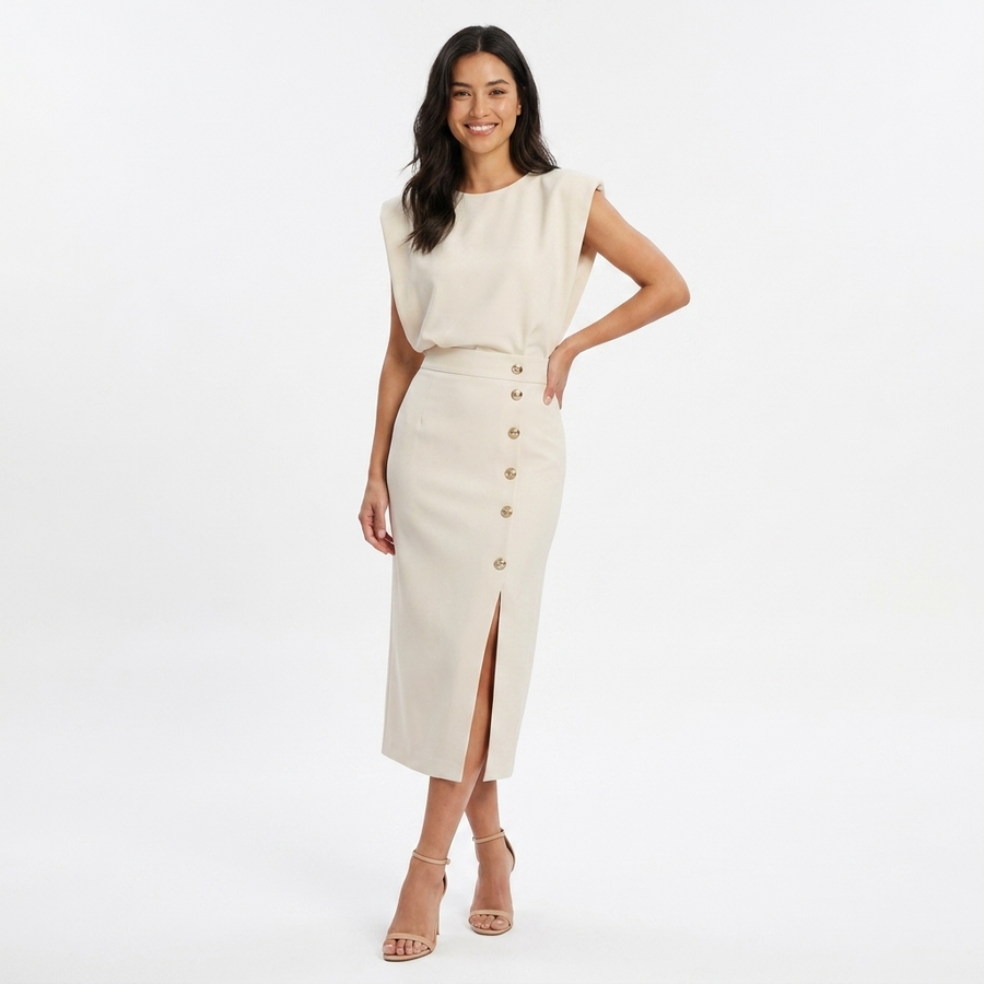 Women's Flattering Midi Dress Outfit for Summer Holidays Weddings Parties and Everyday Wear