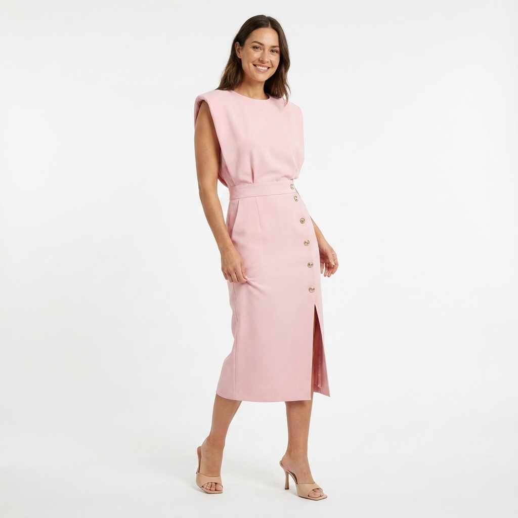 Women's Flattering Midi Dress Outfit for Summer Holidays Weddings Parties and Everyday Wear