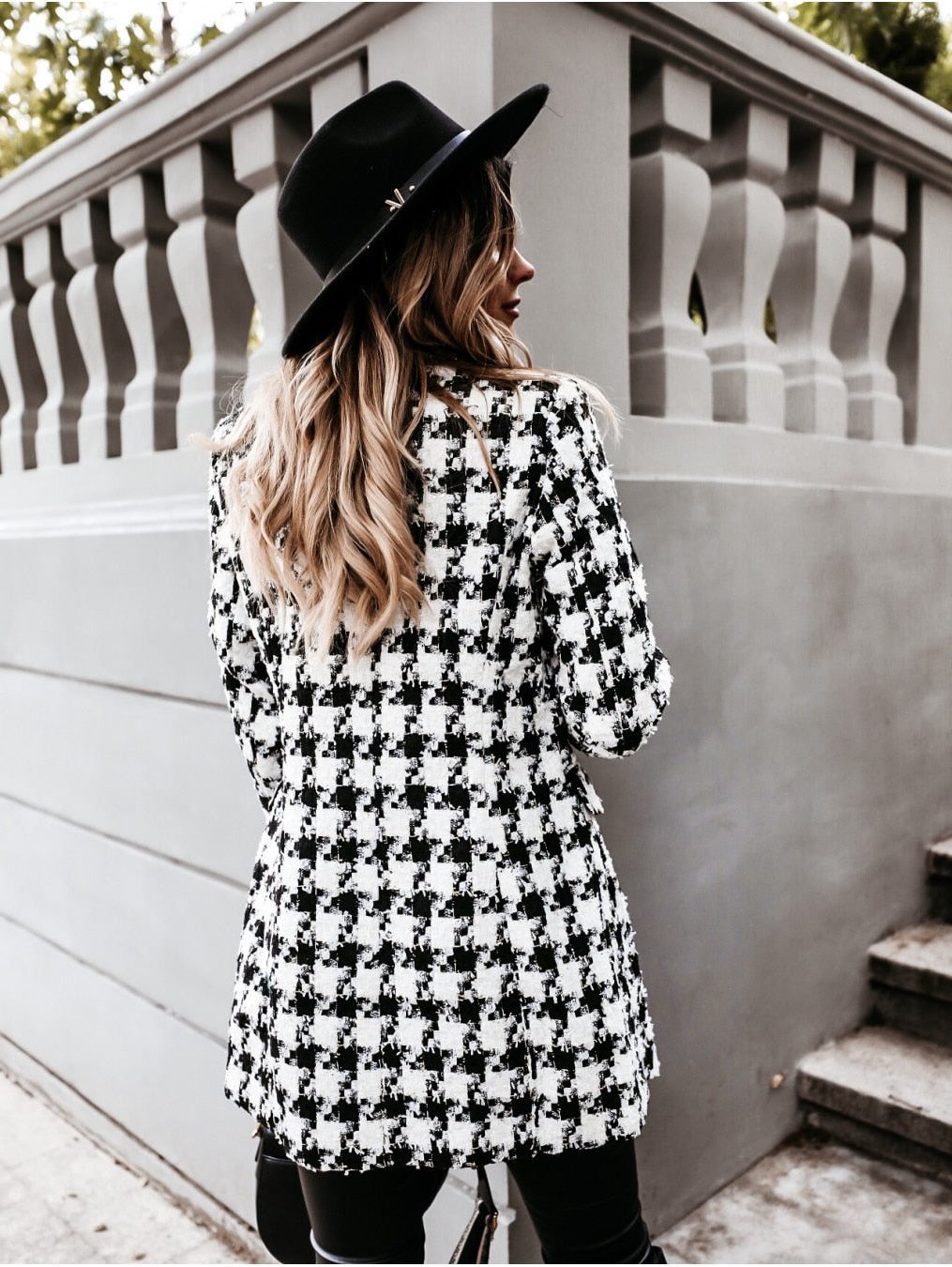 Women's Double-Breasted Blazer Jacket Tailored Fit Long Sleeve Classic Office