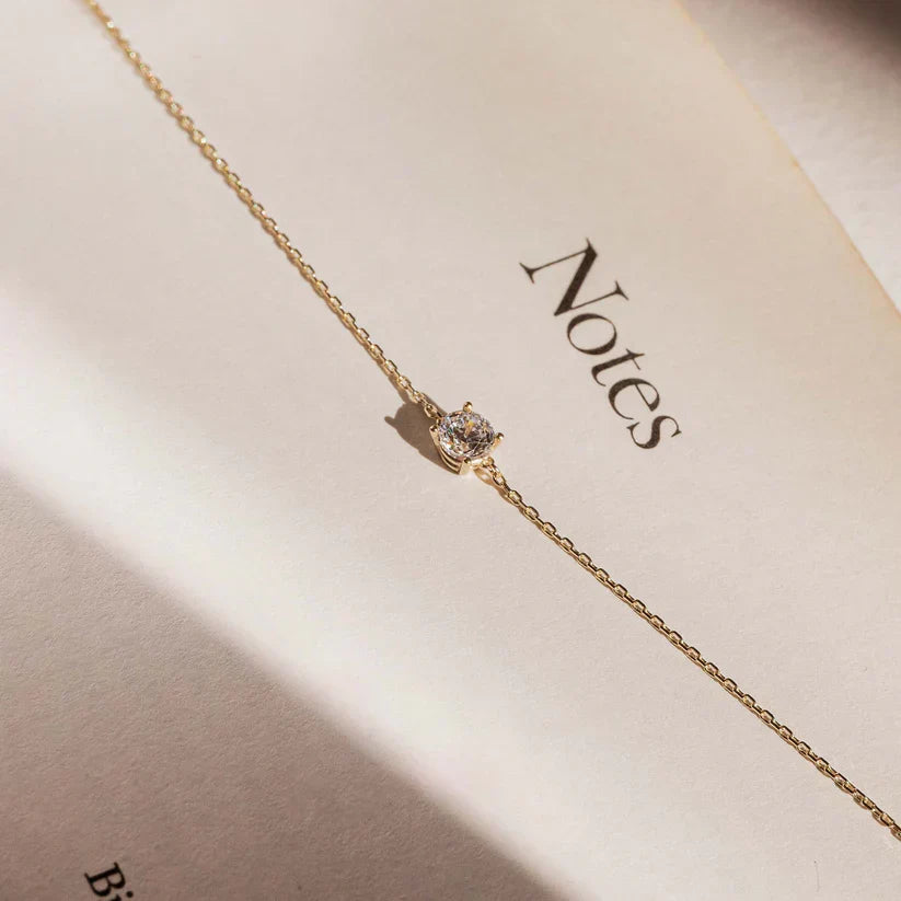 Women's Gold Moissanite Bracelet Statement Jewellery Jewelry Gift for Women Weddings Parties Prom and Everyday Wear