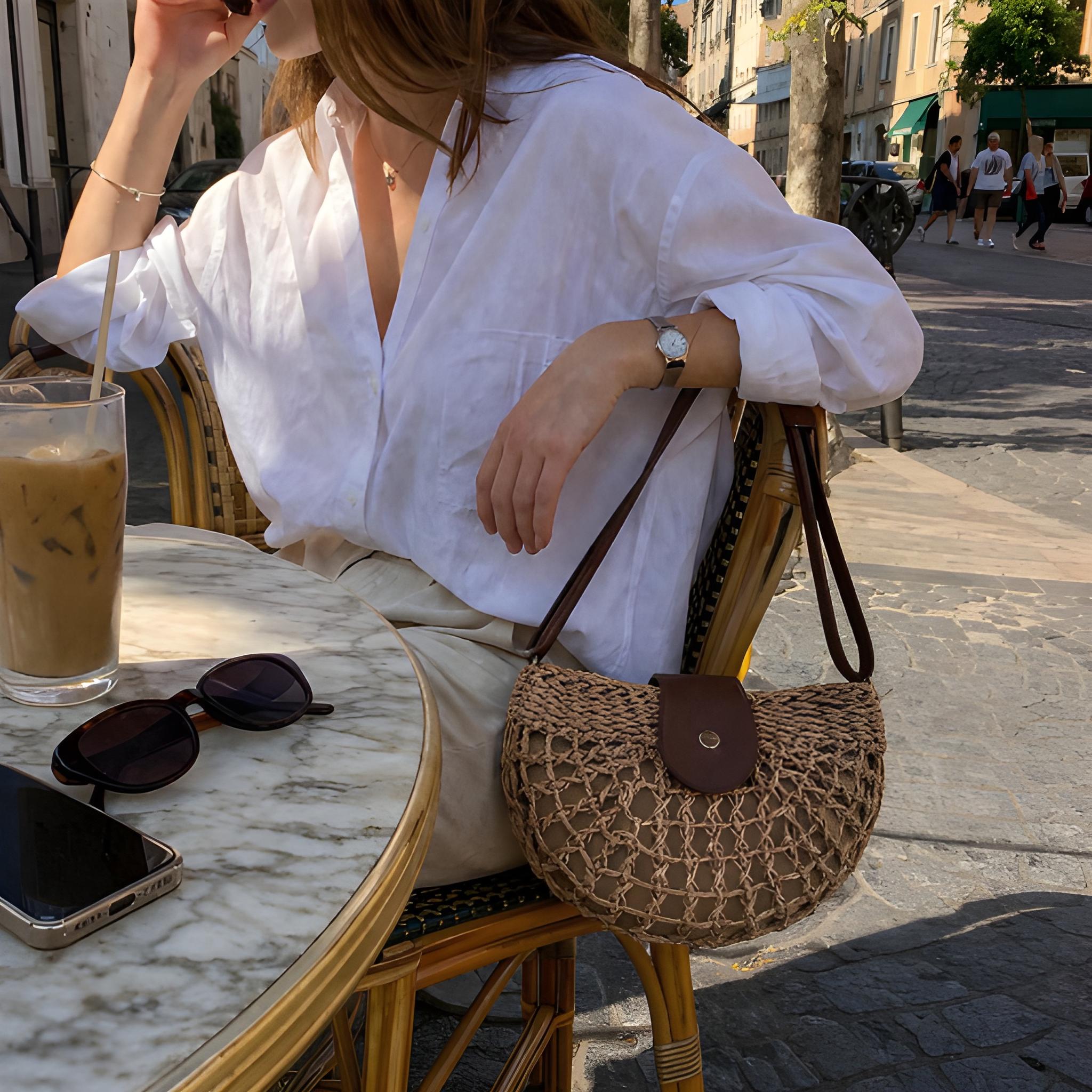 Women's Casual Woven Shoulder Bag Purse Summer Crossbody for Work Travel Holidays Shopping Commutes and Everyday Use