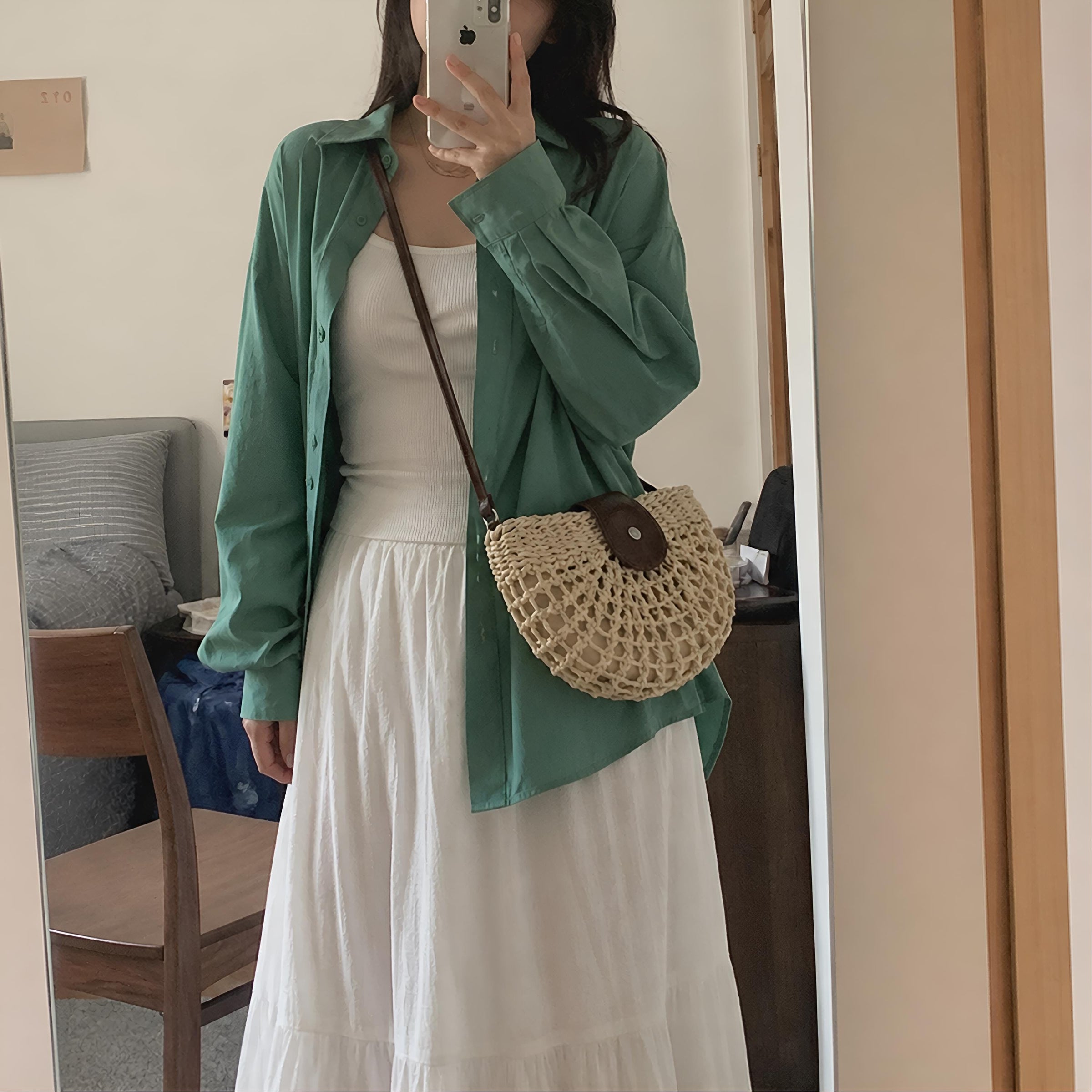 Women's Casual Woven Shoulder Bag Purse Summer Crossbody for Work Travel Holidays Shopping Commutes and Everyday Use