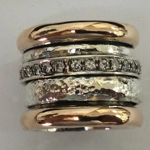 Women's Layered Yellow Thick Ring Statement Jewellery Jewelry Gift for Women Weddings Parties Prom and Everyday Wear